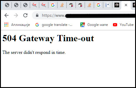 504 Gateway Time-out